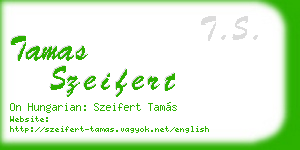 tamas szeifert business card